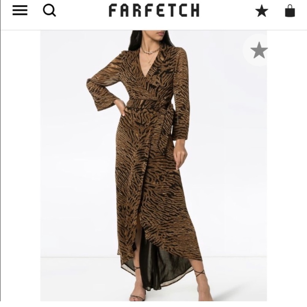 Ganni wrap dress